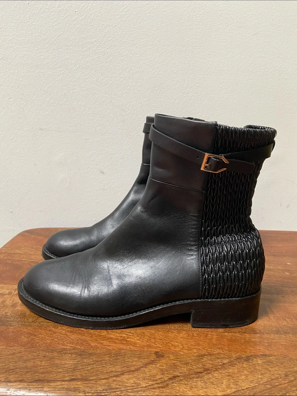 Cole Haan Lexi Grand Stretch Black Leather Ankle Boots